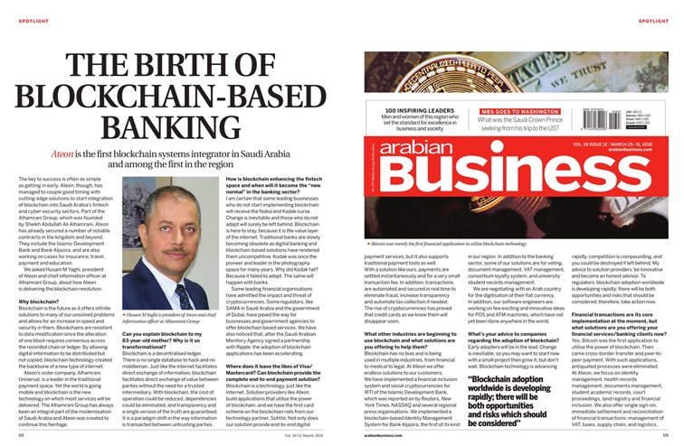 Interview with Husam Yaghi By Arabian Business